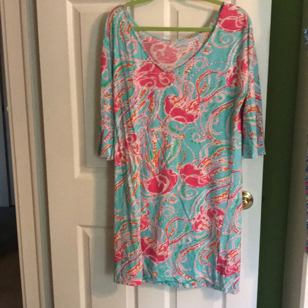 Lilly Pulitzer XL Jellies be Jammin T-shirt dress